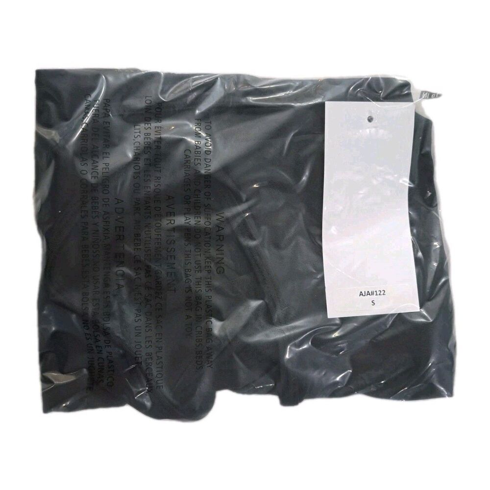 Aja VTG Cutout Slashed Ladder Back Tank Leotard Boycut Black Women's Size S - Picture 13 of 13